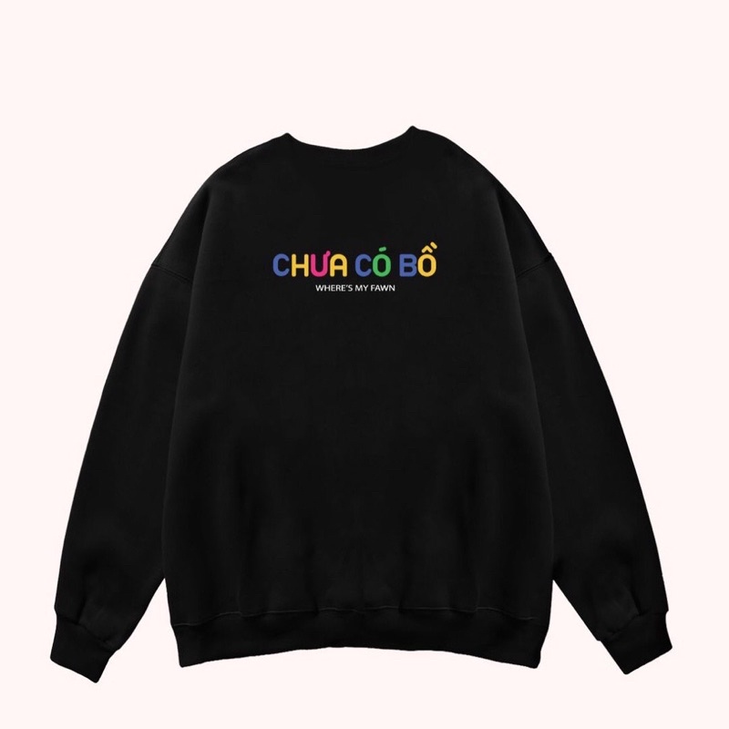 Áo sweater Đã Có Bồ,Trụ Cột unisex basic,áo đôi nam nữ🌸Thun dài tay áo cặp, nhóm, lớp Trend Thu Đông