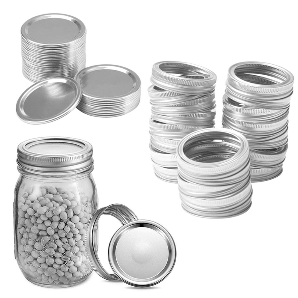 Nắp Đậy Hũ Mason Miệng Rộng Chống Rò Rỉ Tiện Dụng Cho Nhà Bếp
