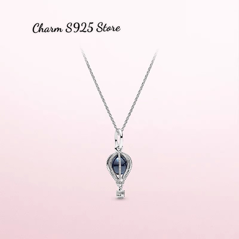 charm pan treo khinh khí cầu bạc s925 cao cấp