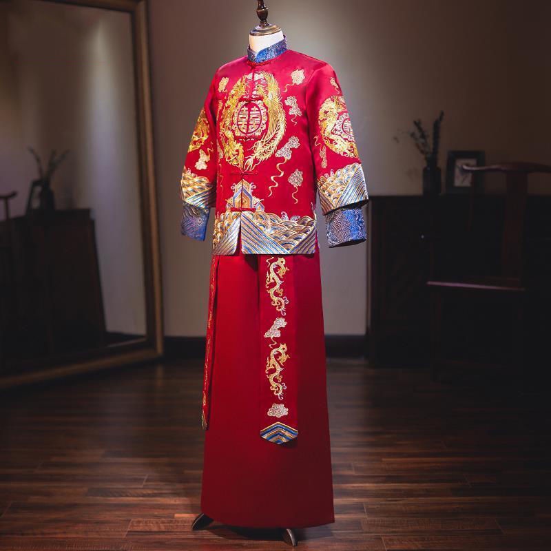 Áo Choàng Cưới Cho Chú Rể jsk3 Phong Cách Trung Hoa