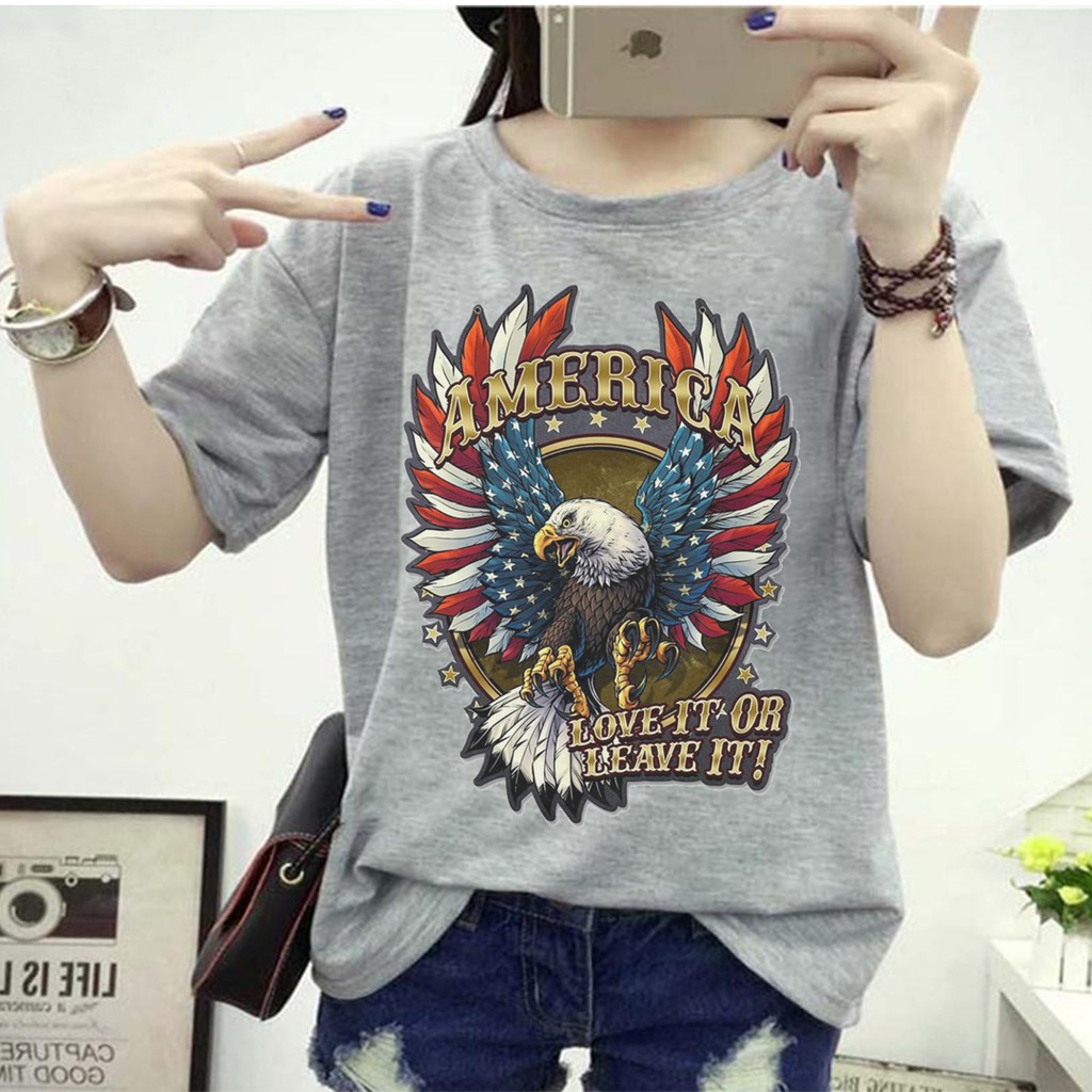 Áo Thun Tay Lỡ 🔥FREESHIP🔥Áo Thun Nam Nữ UNISEX Đại Bàng American | BigBuy360 - bigbuy360.vn