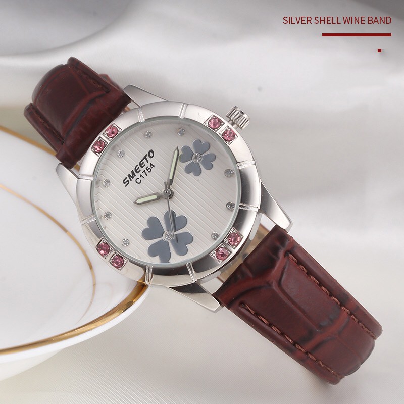 [MẪU HOT] Đồng hồ nữ SMEETO SM22 dây da cao cấp đẳng cấp phái nữ | BigBuy360 - bigbuy360.vn