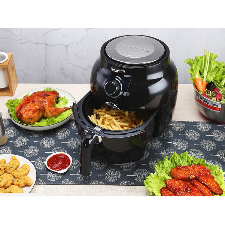 Nồi Chiên Không Dầu Lock&amp;Lock Honey Jar EJF141BLK (3.5L) - Đen