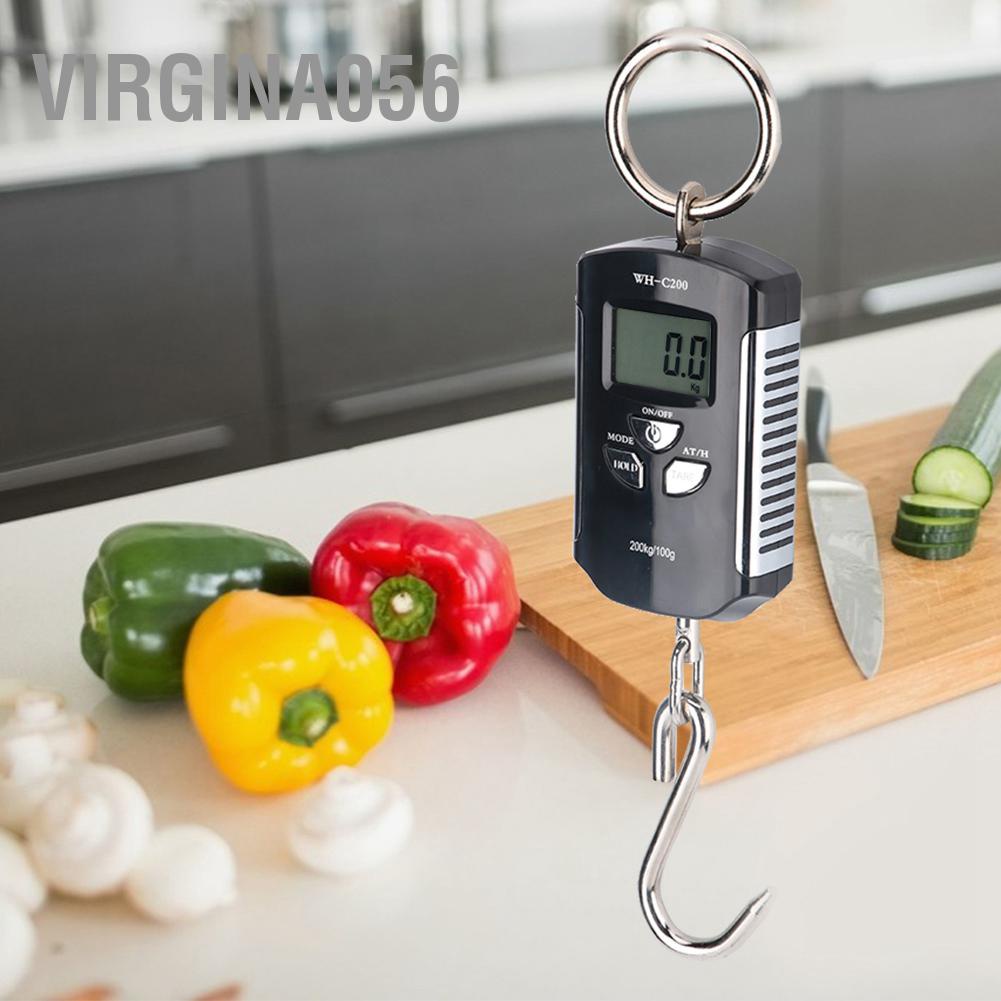 Virgina056 200kg Portable Digital Electronic Hanging Scale Luggage High Precision