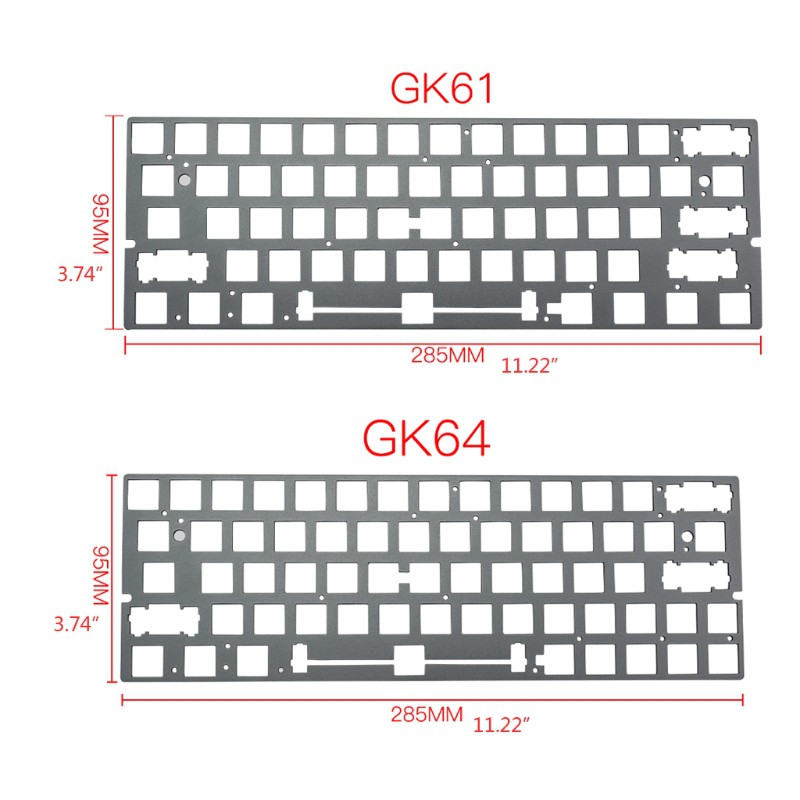 Tấm nhôm cố định chuyên dụng dành cho GH60 GK61 GK64