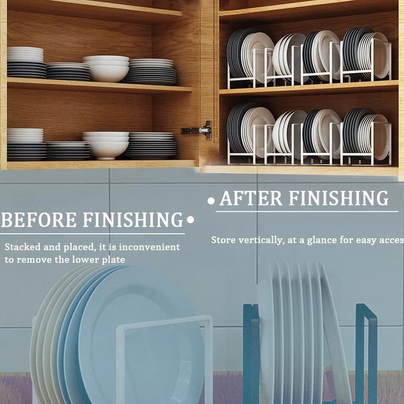 1 Giá Đỡ Chén Dĩa 2 Kích Cỡ Sáng Tạo Chống Nước Chống Mòn Cho Nhà Bếp
