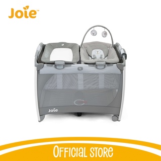 Giường cũi cho bé Joie Excursion Change & Bounce gấp gọn tích hợp đèn ngủ, nhạc kèm nôi cho bé