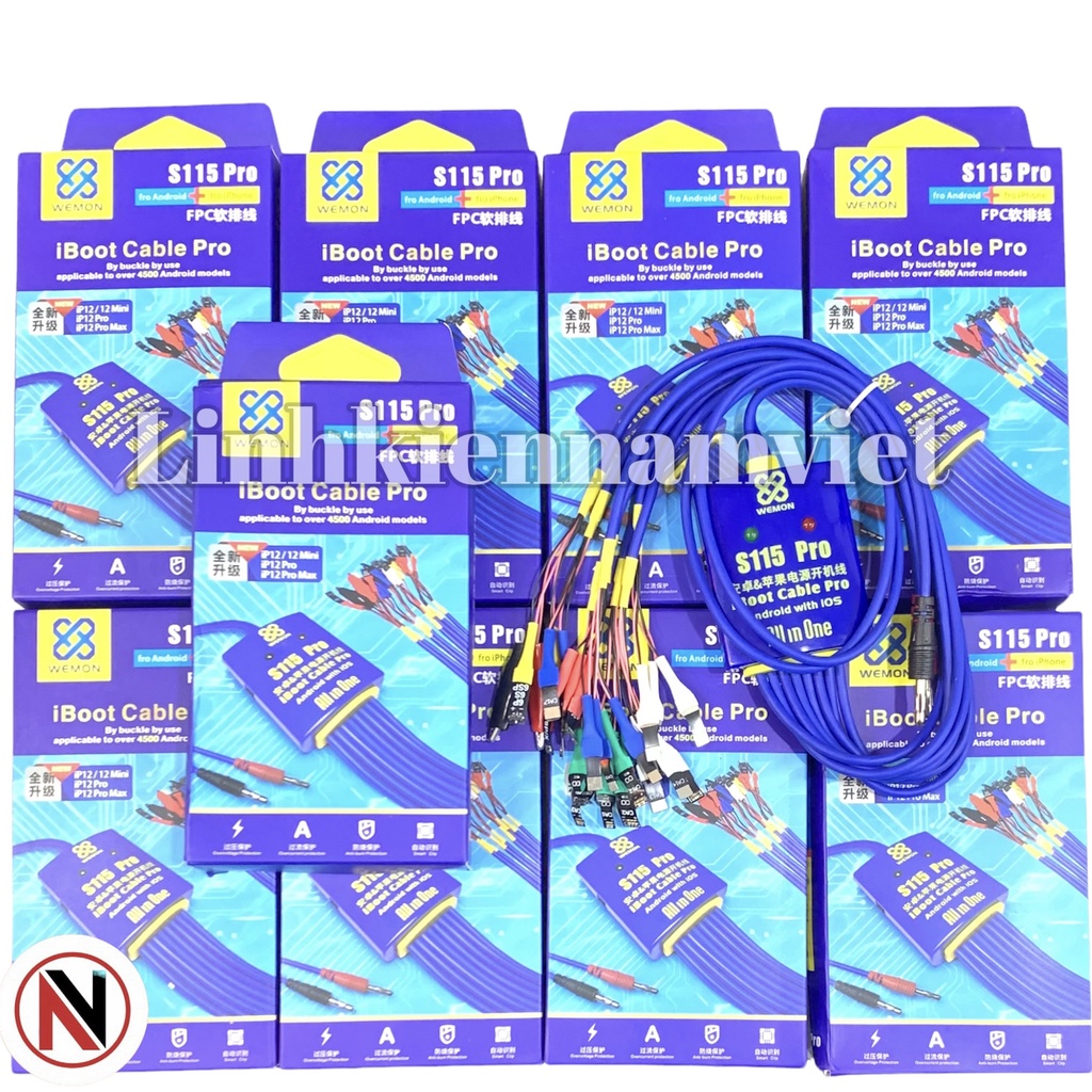 Bộ dây cấp nguồn iPhone và Android hiệu WEMON ( iBoot Cable Pro ) S115 Pro