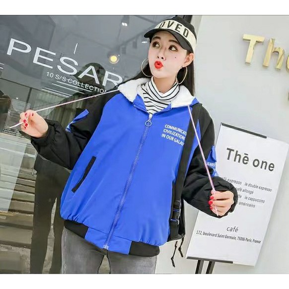 Áo khoát nữ gió dù 2 lớp chống nắng Communication cute hàng bao chất thời trang | BigBuy360 - bigbuy360.vn