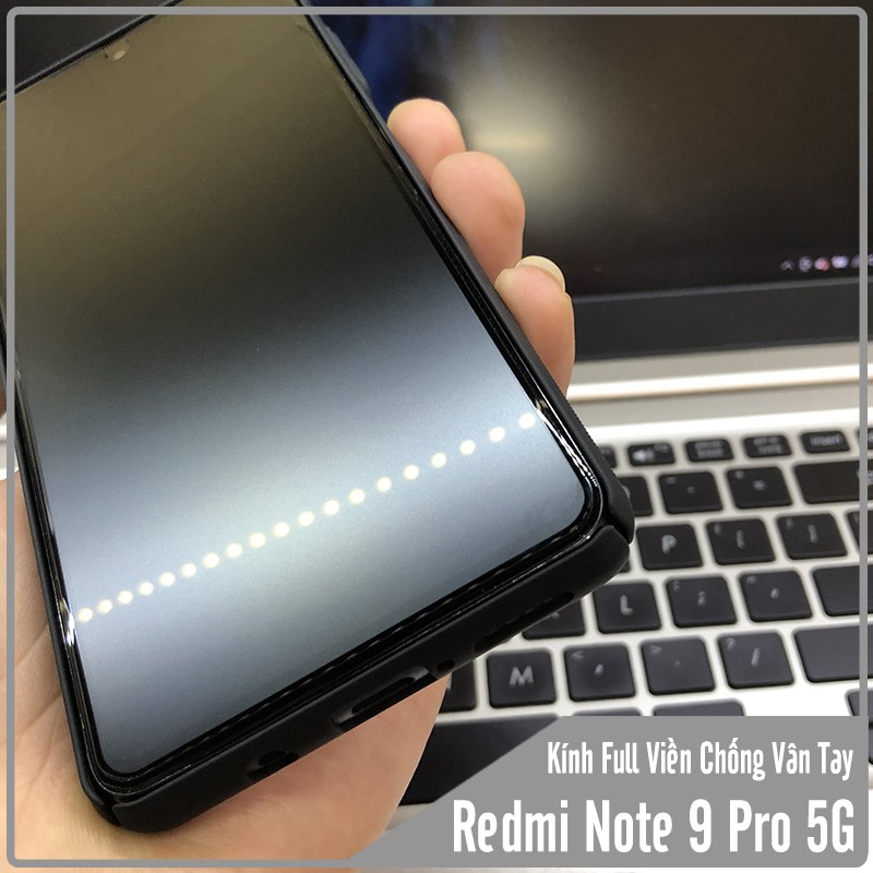Cường lực nhám cho Xiaomi Redmi Note 9 Pro 5G - Mi 10T Lite Full màn chống vân tay