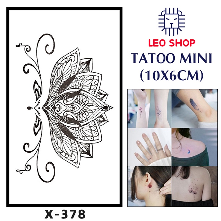 Hình Xăm Dán Mini Họa Tiết Ấn Độ Chụp Ảnh, Đóng Phim, Dễ Dàng Tẩy Xóa - Dùng 2-5 Ngày