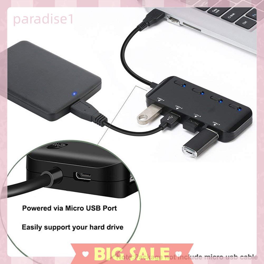 Bộ Chia 4 Cổng USB 3.0 Tốc Độ Cao | BigBuy360 - bigbuy360.vn