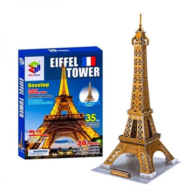 Mô hình giấy 3D tháp Eiffel