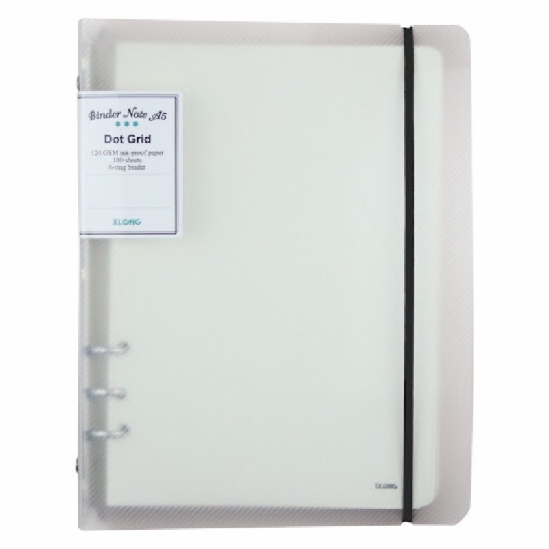 Sổ Binder File Dot Grid nhựa kẹp còng A5 - 100 tờ; MS: 995