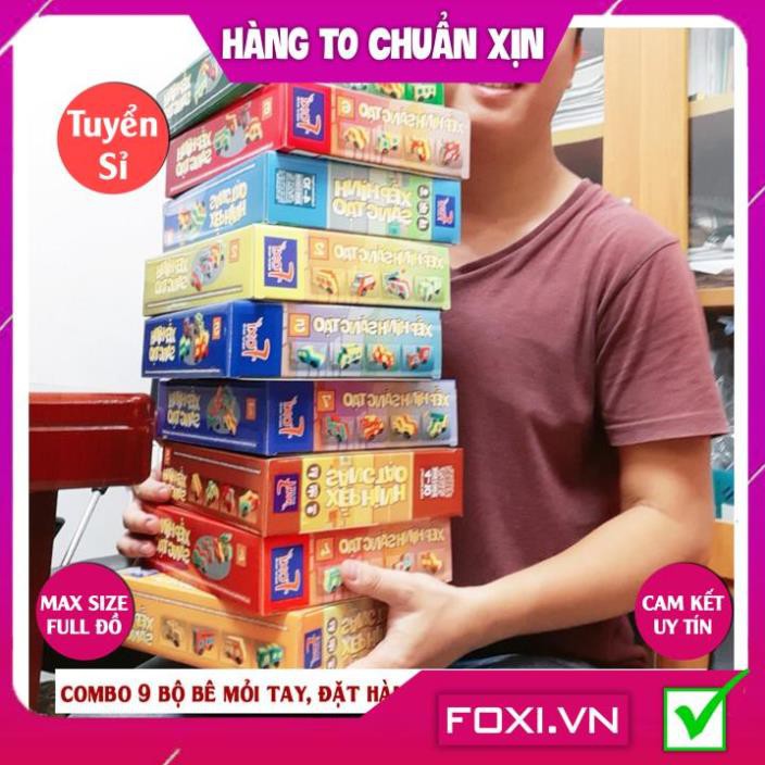 [FREESHIP HÀNG ĐẸP] Xếp hình sáng tạo Foxi-Đồ chơi trẻ em-lắp ráp thông minh-tăng tư duy hình học-tập trung cao độ