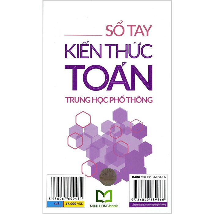 Sách: Sổ tay kiến thức toán trung học phổ thông - TSCB