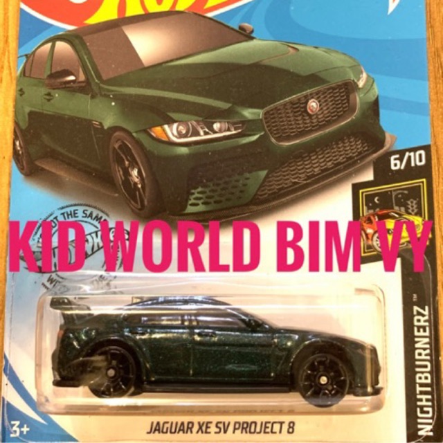 Xe mô hình Hot Wheels basic Jaguar XE SV Project 8 GHD14.