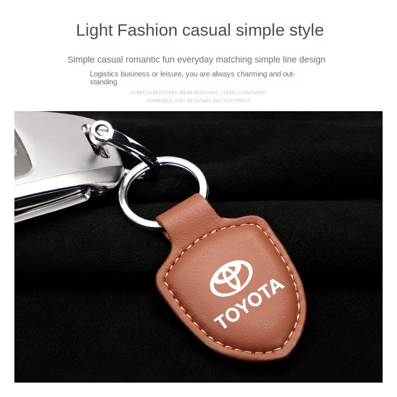 Móc Chìa Khóa Bằng Da Cao Cấp Cho Xe Hơi Toyota corolla Vios Yaris Altis Camry Avanza Raize Fortuner