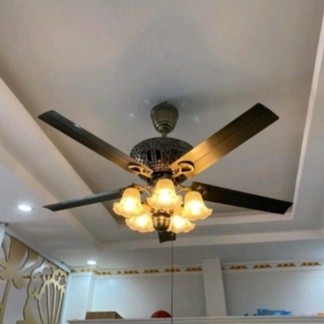 Quạt Trần 5 Cánh gỗ động cơ lõi đồng mát cực khỏe