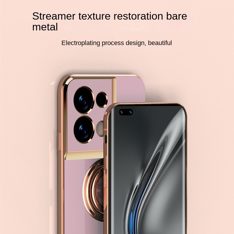 Ốp Điện Thoại Mạ Điện 6D Có Vòng Đỡ Chống Rơi Cho oppo Reno 8 pro 5G Reno8 5G