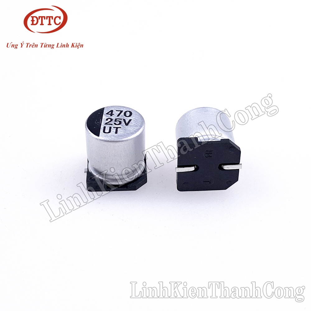 Tụ Nhôm 470uF 25V 10x10.5mm