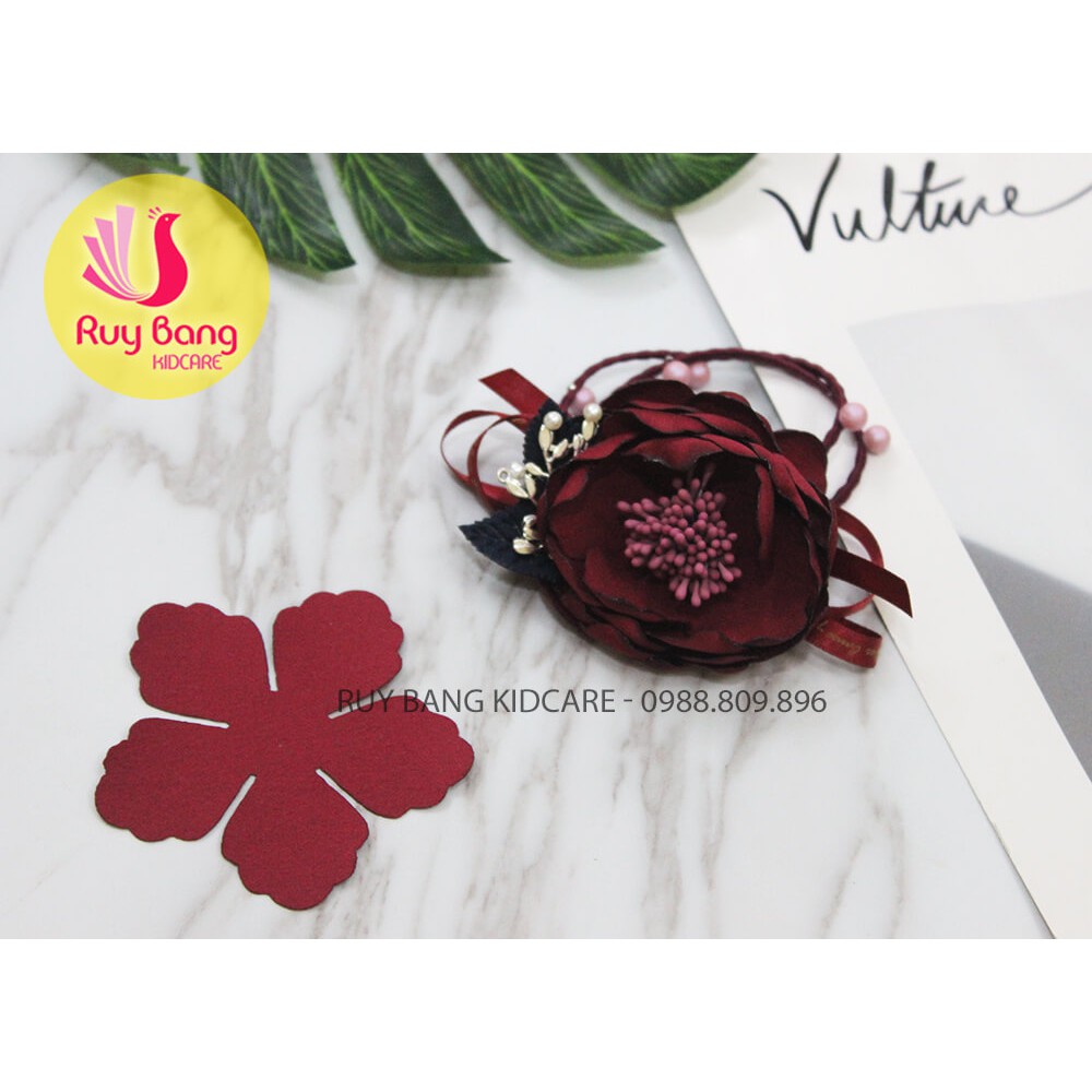 Cánh hoa lượn sóng ( gói 50 cánh ) - nguyên liệu tự làm hoa vải cao cấp