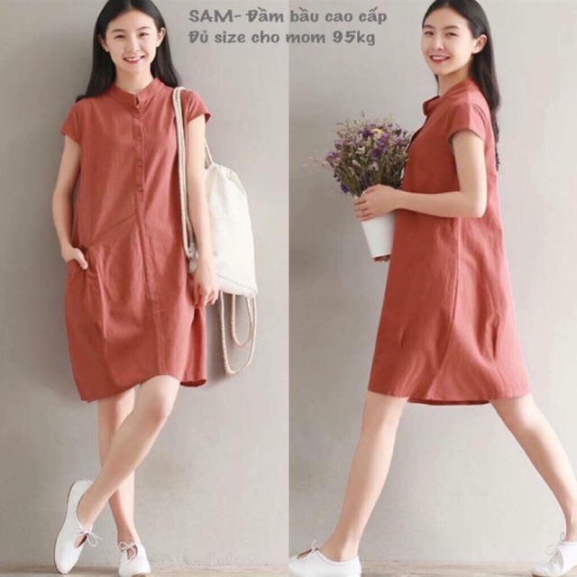 Đầm Bầu Dáng Suông Cao Cấp