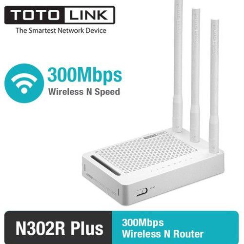 Totolink Bộ phát Wi-Fi Router chuẩn N 300Mbps N302R Plus chính hãng