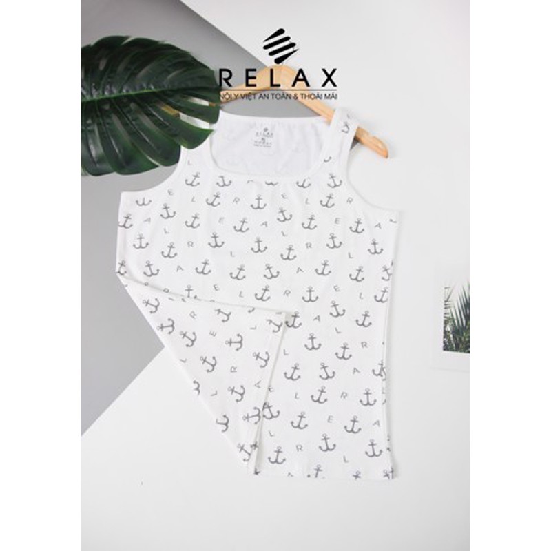 Áo thun nam ba lỗ Relax RTKA021 - cổ vuông-3 Lỗ -Cotton Co giãn 4 Chiều