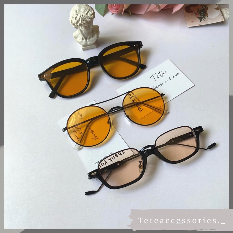 Kính mắt thời trang nam nữ🔻Kính râm màu cam cho nam và nữ