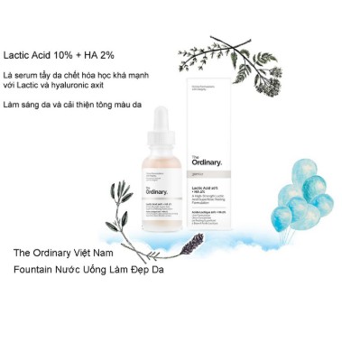 Tinh Chất Sáng Da Giảm Thâm The Ordinary Lactic Acid 5% - 10% + HA 2% sáng da mờ thâm - MnB STore