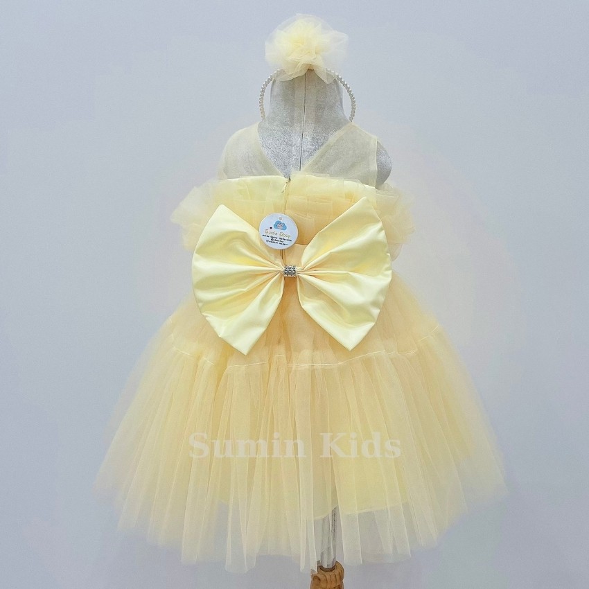 Đầm công chúa bé gái mẫu váy công chúa cho bé lưới xếp li nơ eo xòe đẹp cho bé yêu SUMIN KIDS