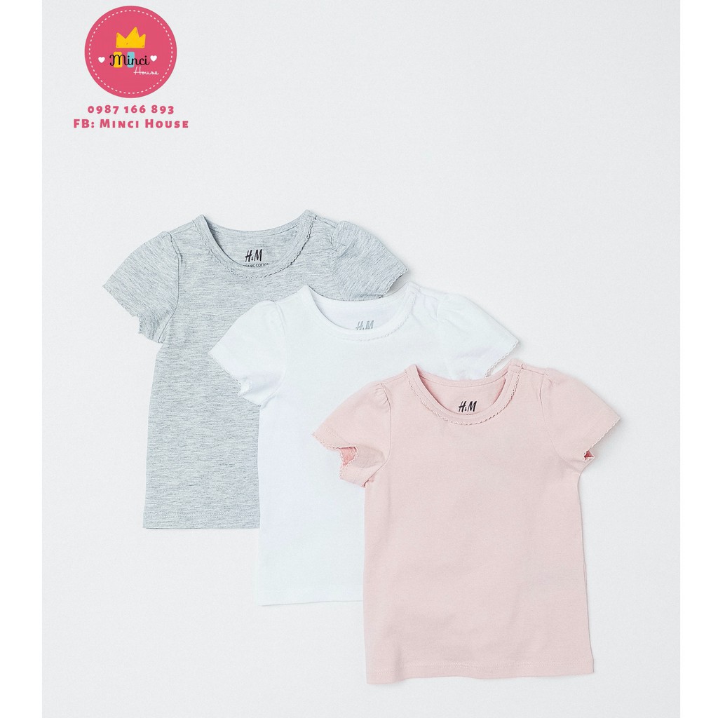 Hàng Auth nhập khẩu - Set áo cho bé gái cực xinh H.M