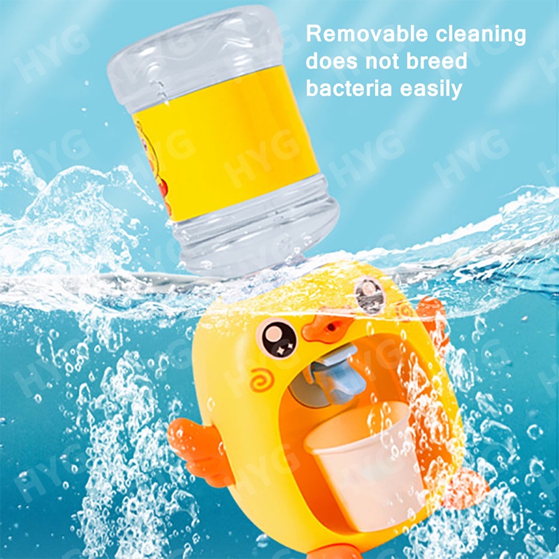 Đồ chơi bình uống nước HYG họa tiết chú vịt đáng yêu có đèn độc đáo cho bé