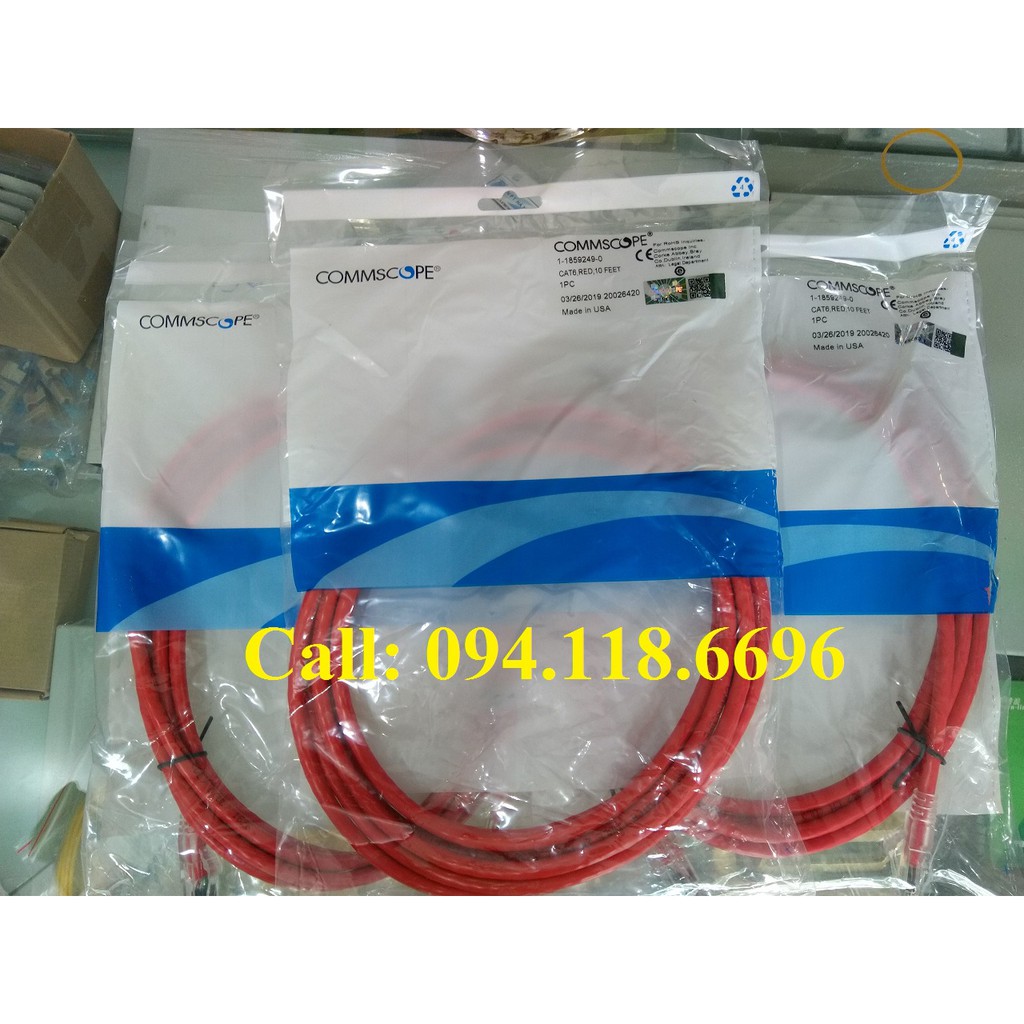 Dây nhảy patch cord Commscope Cat5/Cat6 các loại