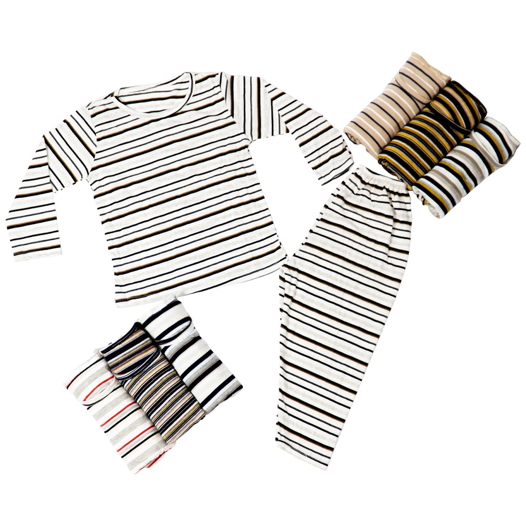 Combo 3 đồ bộ trẻ em MIMYKID sọc ngang tay dài quần dài chất liệu vải cotton dày mịn set thời trang cho bé từ 4-16kg