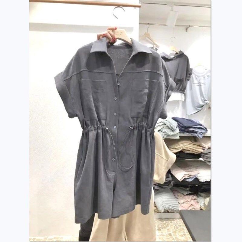 Sét bộ jumpsuit lửng chun hông chụp ảnh thật mẫu mới Hàn Quốc 2021 | BigBuy360 - bigbuy360.vn