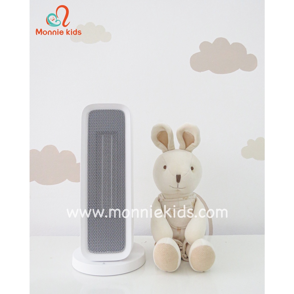 Máy sưởi đa năng Moaz Bebe MB034, quạt sưởi gốm an toàn không đốt oxy Monnie Kids