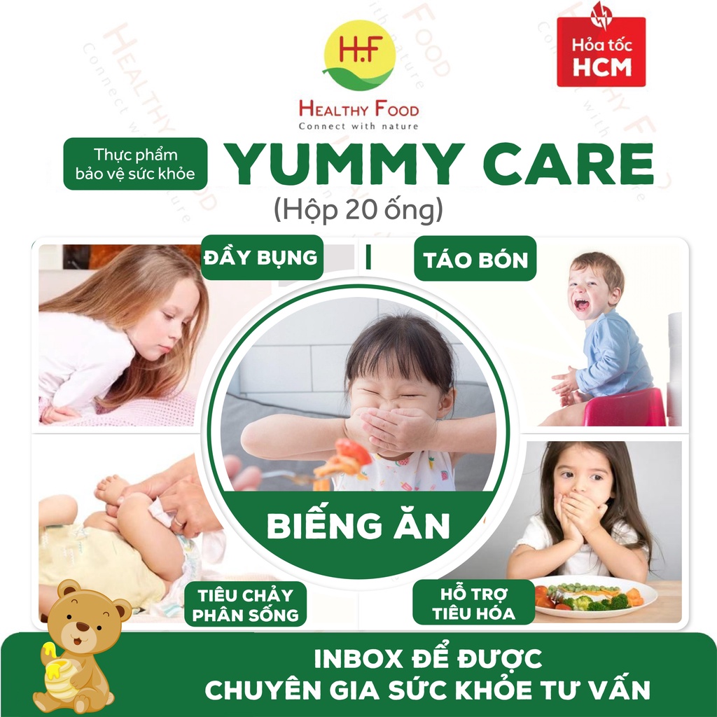 SIRO ĂN NGON - TĂNG CƯỜNG MIỄN DỊCH YUMMY CARE 20 ống  - BỔ SUNG 6 LOẠI ENZYM TIÊU HÓA- KÍCH THÍCH ĂN NGON, TIÊU HÓA TỐT