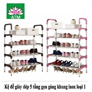 Kệ để giày dép inox 5 tầng 304 -chesmaen
