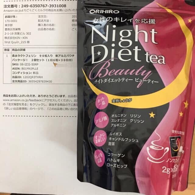 Trà Giảm Cân Night Diet Tea Orihiro Nhật Bản