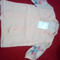 Sơmi voan lụa tay thêu tỉ mỉ