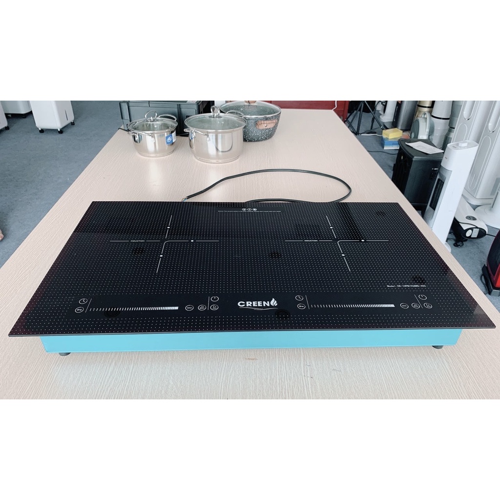 Bếp điện, Bếp điện từ đôi dương Creen CR - IHPMI968MS - 310, Hàng chính hãng, Bảo hành 12 tháng