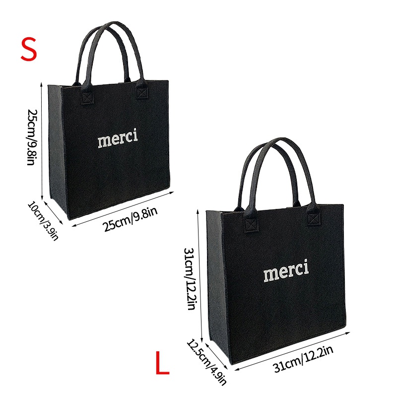 Túi Tote Đeo Vai Sức Chứa Lớn Bằng Vải Nỉ In Họa Tiết Chữ Cái Thời Trang Đơn Giản Cho Nữ
