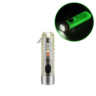 Đèn pin led Mini S11 dạ quang kèm sạc usb tiện lợi cho cắm trại ngoài trời
