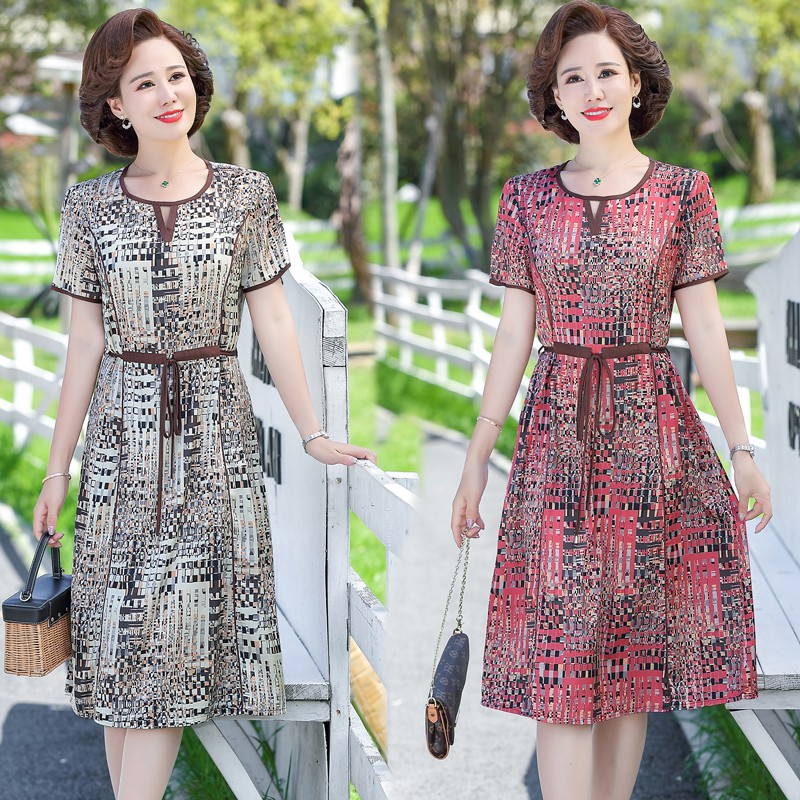 #C6043 VÁY VOAN LỤA 2 MÀU SANG TRỌNG, QUÝ PHÁI. MẪU VÁY HOT NHẤT 2021 CHO NGƯỜI TRUNG NIÊN <3 QUÀ TẶNG CHO MẸ | BigBuy360 - bigbuy360.vn