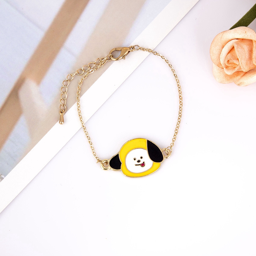 Vòng tay kim loại mạ vàng phong cách KPOP BTS BT21 | BigBuy360 - bigbuy360.vn