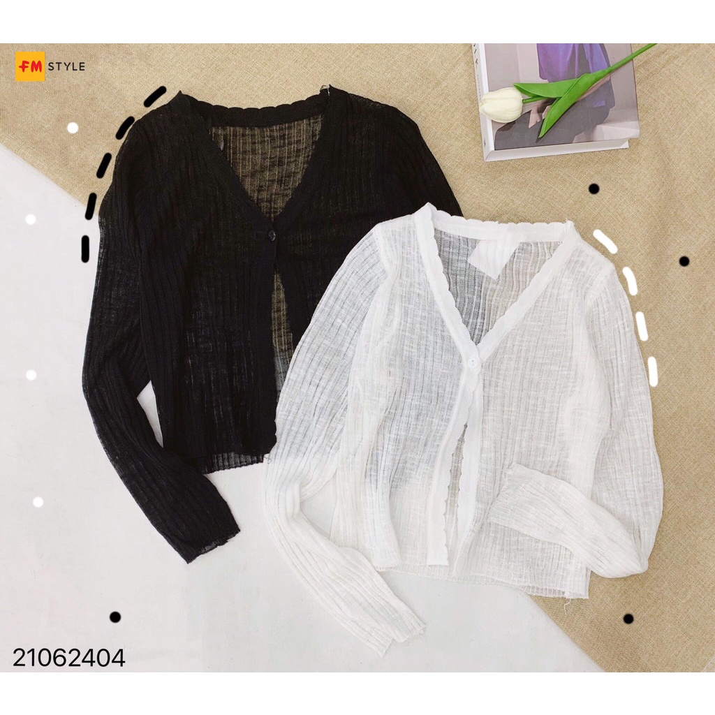Áo khoác cardigan nữ FM Style croptop chất len mỏng dệt kim  tay dài sexy quyến rũ phong cách ulzzang Hàn Quốc 210713839 | BigBuy360 - bigbuy360.vn