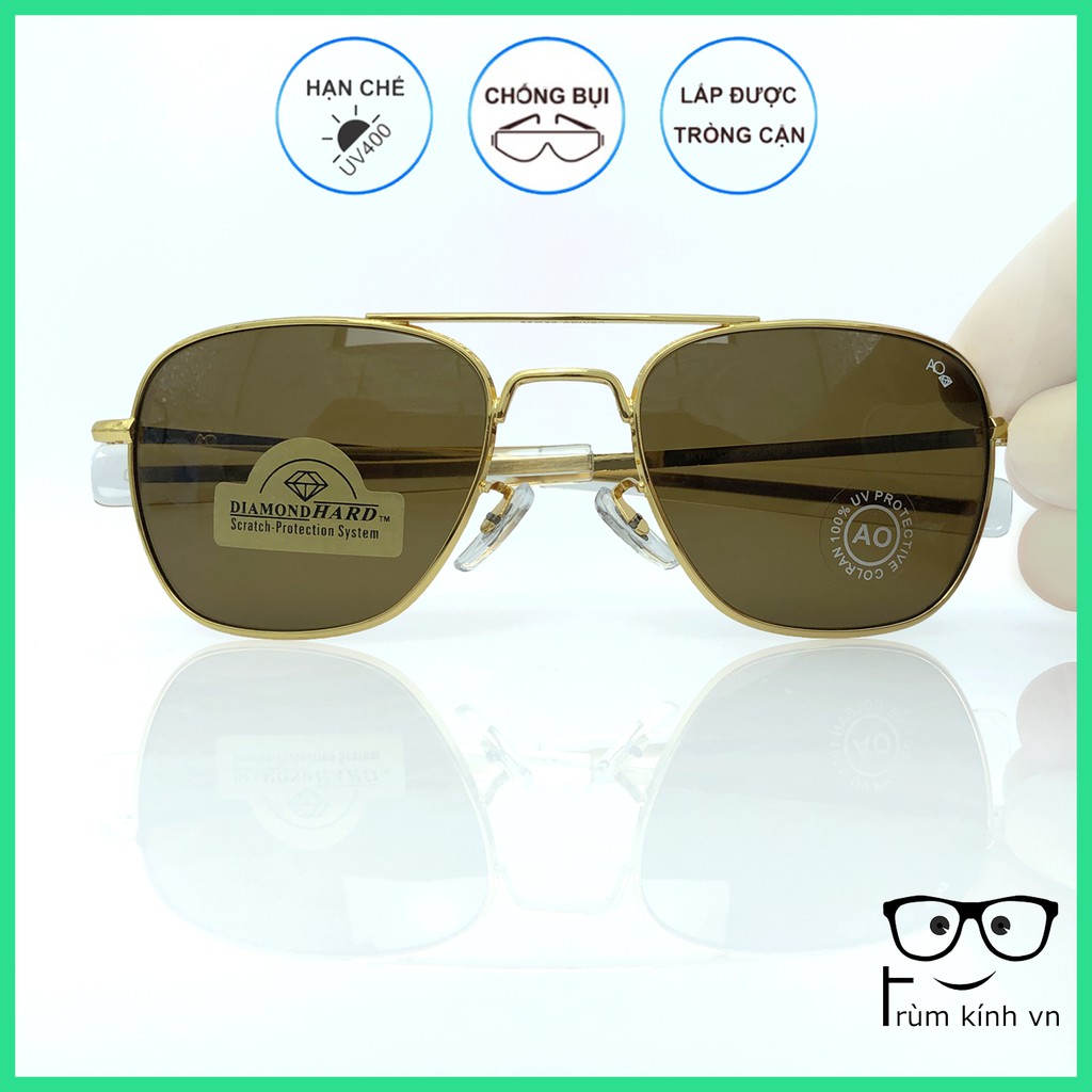 KÍNH NAM AO PILOT PHI CÔNG MẠ VÀNG [GỌNG KÍNH RÂM] | BigBuy360 - bigbuy360.vn