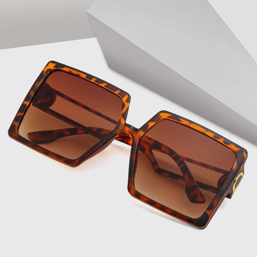 Kính Mát Gọng Lớn Chống Tia Cực Tím Phong Cách Âu Mỹ Cổ Điển Thời Trang Cho Nữ